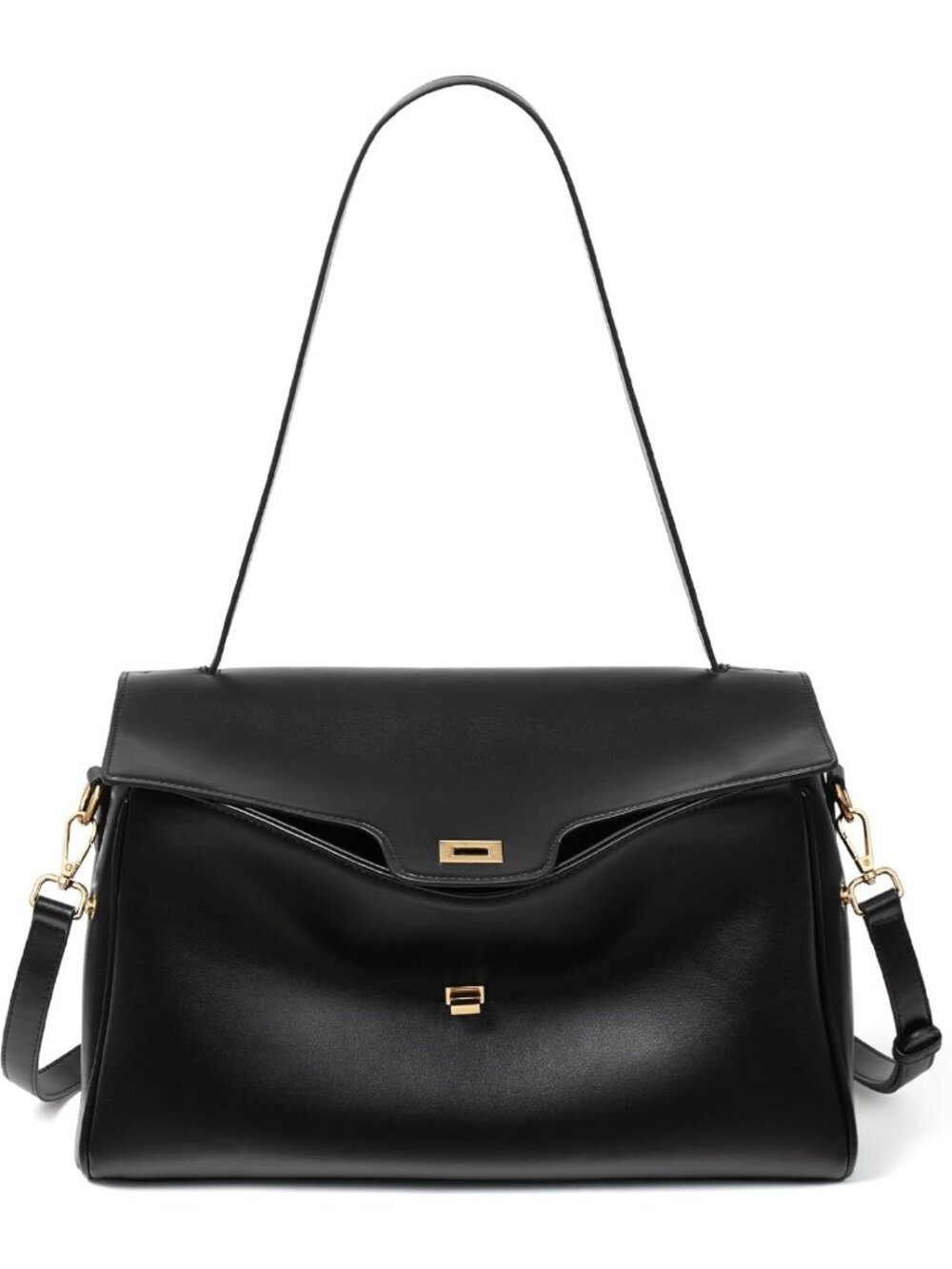 Stylish Vegan Leather Shoulder Bag for Women - Chic Handbag & Purse